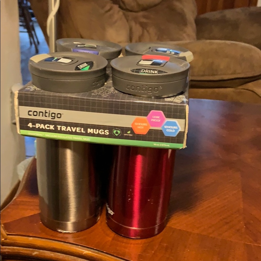 Contigo 4-pack travel mugs BPA free